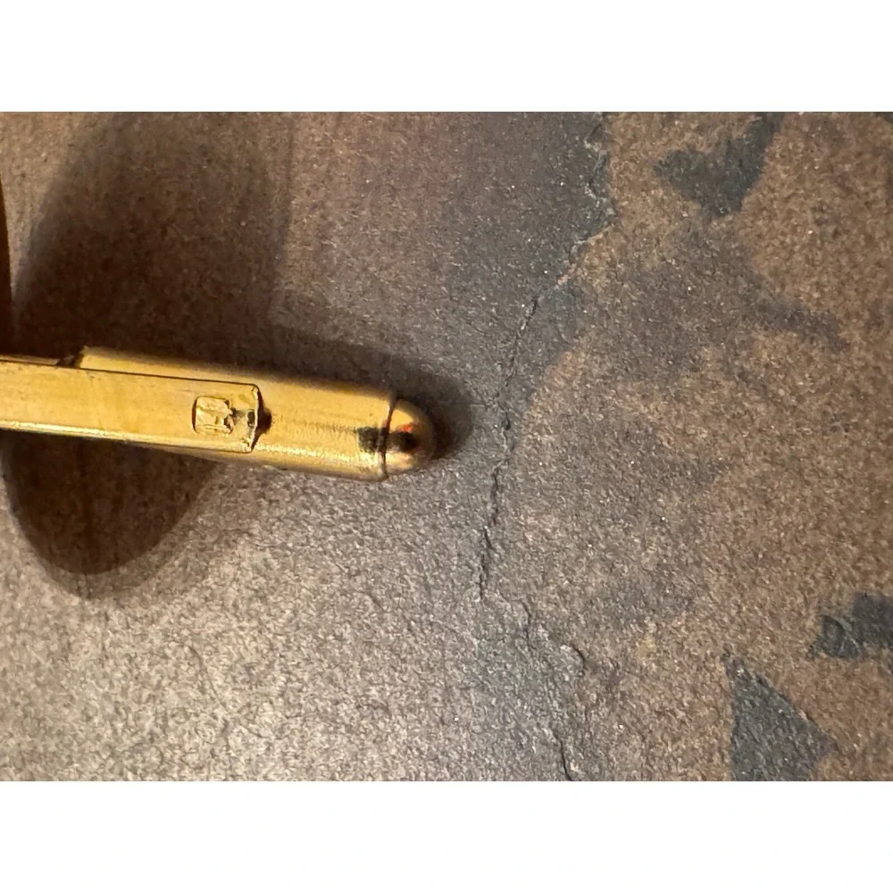 Vintage Avon Ford Model T Gold Tone‎ Enamel Cufflings Men